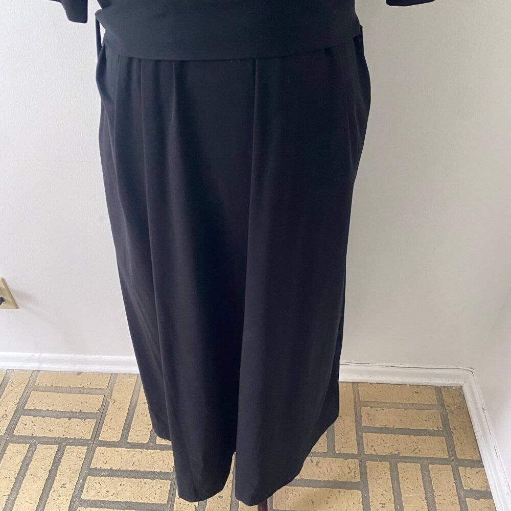 COS Belted Belt Shirt Dress Black Classic Basic - Picture 3 of 8